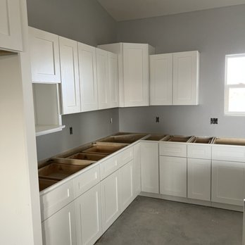 Project Complete - Kitchen after priming and painting. - Painters Near Me