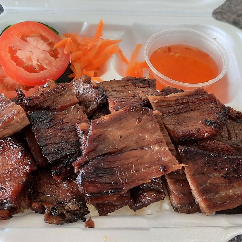 Grilled beef and rice Grilled beef and rice