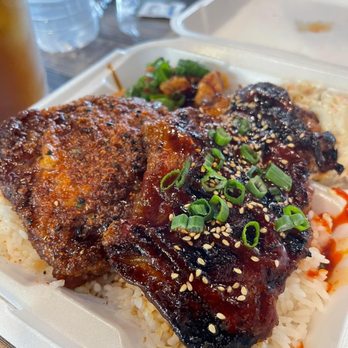 Ai Pono Cafe - The Mango Chili Peppa chicken is bomb.  The other teriyaki chicken is just meh. - Asian Fusion Near Me - Costa Mesa, California