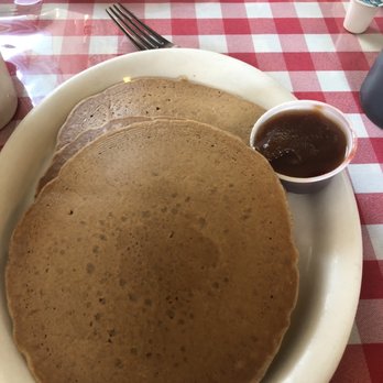Jailhouse Cafe - Ginger pancakes with Apple compote - Breakfast & Brunch Near Me - Moab, Utah Jailhouse Cafe - Ginger pancakes with Apple compote - Breakfast & Brunch Near Me - Moab, Utah