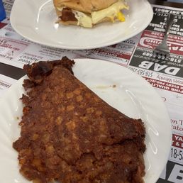 Cornbeef hash and breakfast sandwich Cornbeef hash and breakfast sandwich