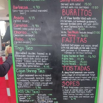 Lily's Little Mexico - Menu 4.24 - Food Trucks Near Me - Chincoteague, Virginia
