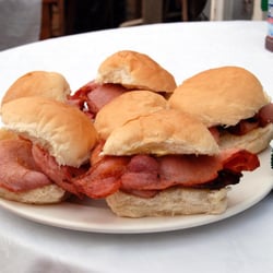 The Green Man - Shoot day bacon roll breakfast