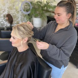 Rachel Blythe Studio - Bekah doing bridal hair and makeup.