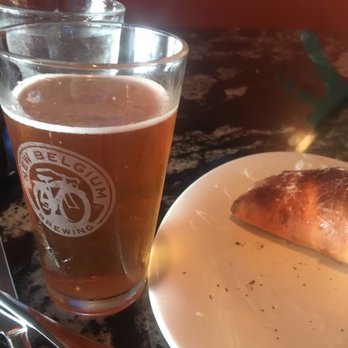 Sauce on the Side - Well, I thought I got a full picture of my calzone but the beer takes center stage. - Italian Near Me - Clayton, Missouri Sauce on the Side - Well, I thought I got a full picture of my calzone but the beer takes center stage. - Italian Near Me - Clayton, Missouri
