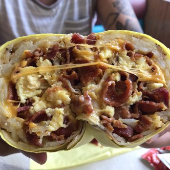 Lucky Boy - Bacon breakfast burrito. - Burgers Near Me - Pasadena, California