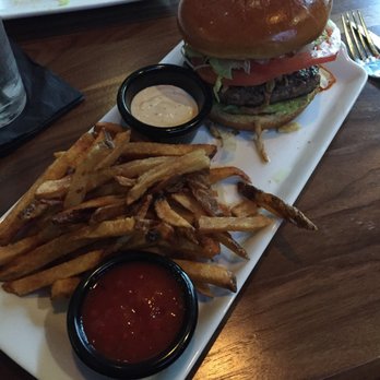 Bru Burger Bar - Plainfield - Mexicali with black pepper aioli and house made ketchup. - Burgers Near Me - Plainfield, Indiana