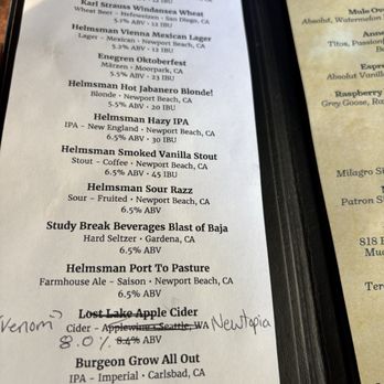 Helmsman Ale House - Drink menu - Breweries Near Me - Newport Beach, California Helmsman Ale House - Drink menu - Breweries Near Me - Newport Beach, California