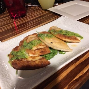 Bang! - Goat cheese dumplings! Very good! - Vegetarian Near Me - Charlottesville, Virginia