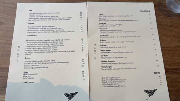 Menu photo 1 Manta Cabo San Lucas, BCS
