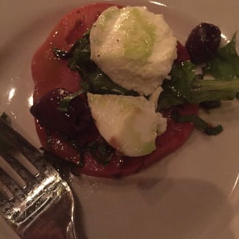 Francesca's Cucina - Tomato appetiZer with goat maybe some other cheese - Italian Near Me - Syracuse, New York