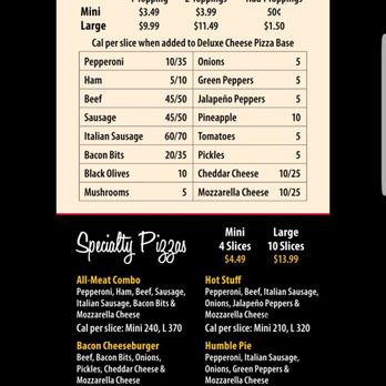 Godfathers Pizza - the menu for the restaurant - Pizza Near Me - Watonga, Oklahoma