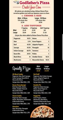 Menu photo 2 Godfathers Pizza Watonga, OK