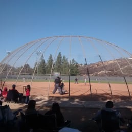 Softball backstops for baseball games doesn't keep the balls from flying out of the field and hitting nearby cars. Softball backstops for baseball games doesn't keep the balls from flying out of the field and hitting nearby cars.