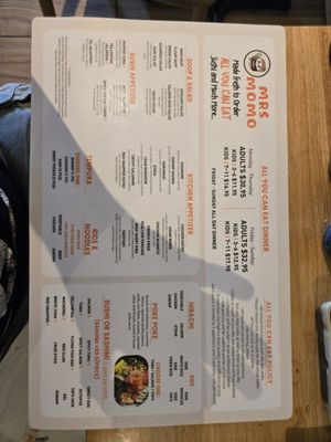 Menu photo 2 Mrs Momo Sushi Warwick, RI Menu photo 2 Mrs Momo Sushi Warwick, RI