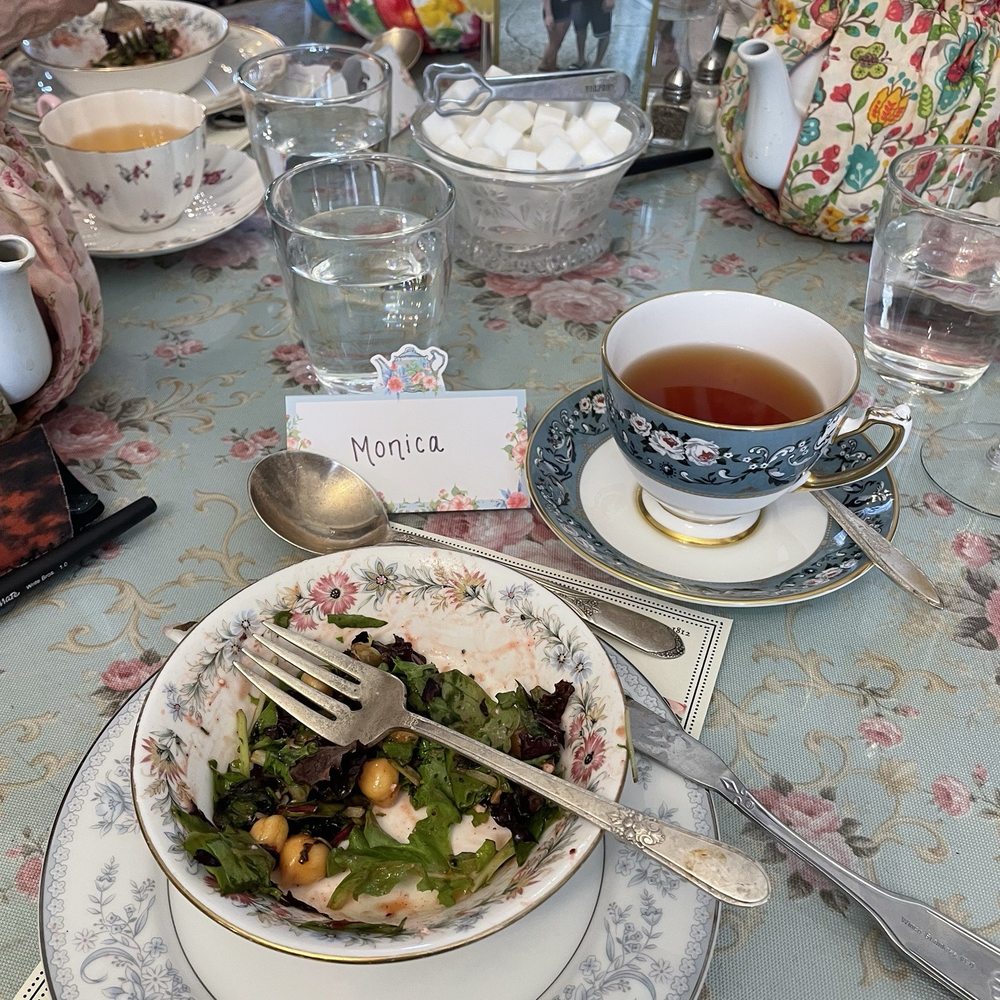 Salad in a tea cup Salad in a tea cup
