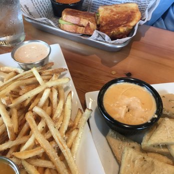Bread and Brew Alaska - Bread Bites & Cheese. Truffle fries. Apple & Bacon grilled cheese. - Bars Near Me - Anchorage, Alaska