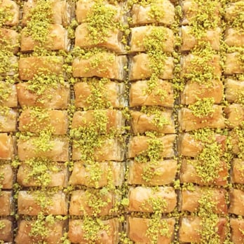 Istanbul Grill - Hand rolled Pistachio baklava! - Turkish Near Me - Houston, Texas