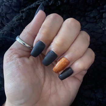 My Nails & Spa - The perfect Halloween coffin nails - Skin Care Near Me - Anaheim, California