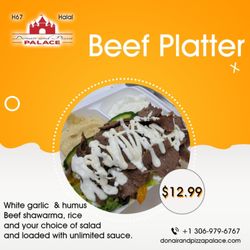 H67 Donair and Pizza Palace - Beef platter