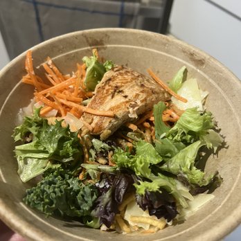 Brown Bag Seafood - Salmon salad. Half empty bowl!!! - Seafood Near Me - Chicago, Illinois Brown Bag Seafood - Salmon salad. Half empty bowl!!! - Seafood Near Me - Chicago, Illinois