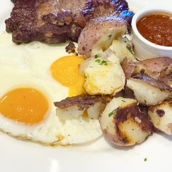 Roy's at Pebble Beach - Ribeye steak and eggs - Asian Fusion Near Me - Pebble Beach, California Roy's at Pebble Beach - Ribeye steak and eggs - Asian Fusion Near Me - Pebble Beach, California