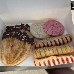 Palmers, sugar cookies and strudel Palmers, sugar cookies and strudel