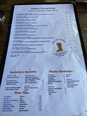 Menu photo 7 Der Biergarten Atlanta, GA