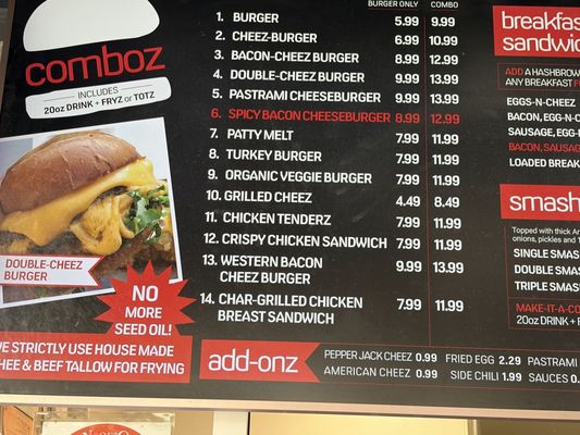 Menu photo 1 Bunz Burger Huntington Beach, CA