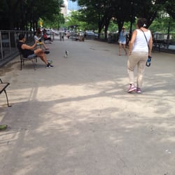 West Thames Dog Park - South end of the larger run, facing north