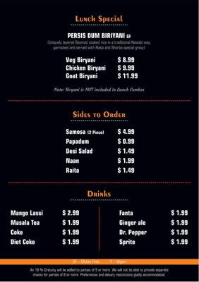 Menu photo 5 Persis Indian Grill Fort Mill, SC Menu photo 5 Persis Indian Grill Fort Mill, SC