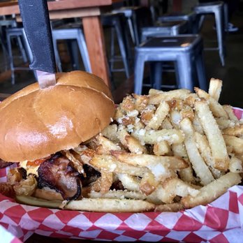 The Local Cow - El Chupacabra with Local Cow Fries. Greasy goodness at its finest. - Burgers Near Me - Gresham, Oregon The Local Cow - El Chupacabra with Local Cow Fries. Greasy goodness at its finest. - Burgers Near Me - Gresham, Oregon