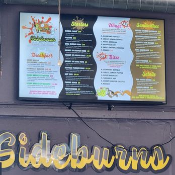Sideburns - Regular menu - Vegan Near Me - Long Beach, California