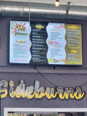 Menu photo 8 Sideburns Long Beach, CA