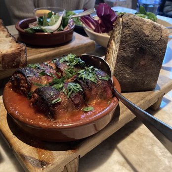 Avec River North - Dates, chicken liver and little gem lettuce - Mediterranean Near Me - Chicago, Illinois