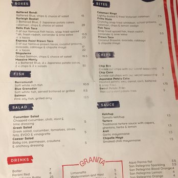 Paper Fish - Menu - Seafood Near Me - Woolloongabba, QLD