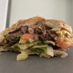 Habit Burger & Grill - Ok so it doesn't look that great after I bit into it.