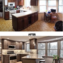 K.D. Rosengrant Building & Remodeling - The before and after photo of our kitchen, by KD Rosengrant. It's like it's a different home! We couldn't be happier.