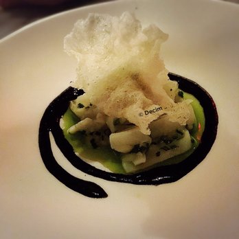 Edulis - Part of 5 course menu - Squid (probably the best dish on the menu) - Spanish Near Me - Toronto, Ontario Edulis - Part of 5 course menu - Squid (probably the best dish on the menu) - Spanish Near Me - Toronto, Ontario