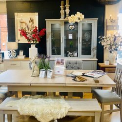 Tylers - Furniture Department on our second floor with a large selection of dining tables, chairs and sofas, plus soft furnishings