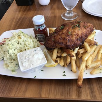 Bite Restaurant - Fish and chips. Fish was perfectly done and not oily. Garlic fries. Slaw. All excellent! - New American Near Me - Tacoma, Washington Bite Restaurant - Fish and chips. Fish was perfectly done and not oily. Garlic fries. Slaw. All excellent! - New American Near Me - Tacoma, Washington