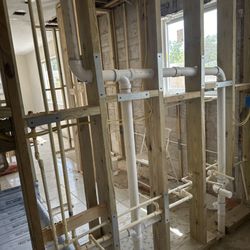 Mohr Corp Plumbing - Bathroom new piping, shower and sinks