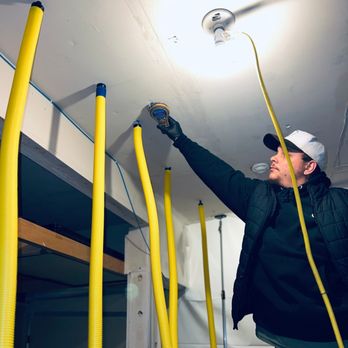 Environment Control - Drying out process from a pipe leak in a ceiling - Damage Restoration Near Me - Mountlake Terrace, Washington