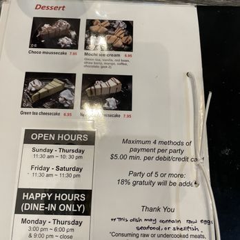 Kansai - Dessert menu - Sushi Bars Near Me - Concord, California Kansai - Dessert menu - Sushi Bars Near Me - Concord, California