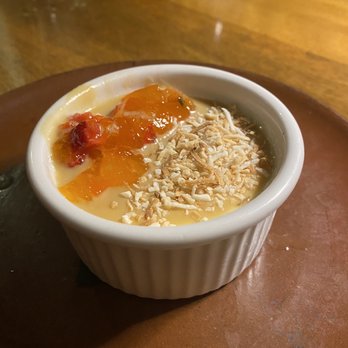 Bone Kettle - Vanilla Panna Cotta with Passion Fruit Gelee - Breakfast & Brunch Near Me - Pasadena, California Bone Kettle - Vanilla Panna Cotta with Passion Fruit Gelee - Breakfast & Brunch Near Me - Pasadena, California