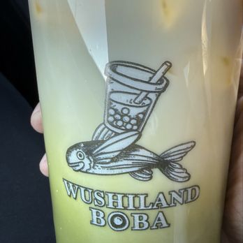 Wushiland Boba - Uji Matcha Latte Macchiato - Bubble Tea Near Me - Los Angeles, California Wushiland Boba - Uji Matcha Latte Macchiato - Bubble Tea Near Me - Los Angeles, California