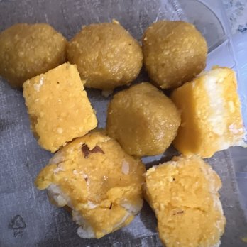 Bombay Sweets - Ladoo and coconut safron methai - Indian Near Me - Irving, Texas