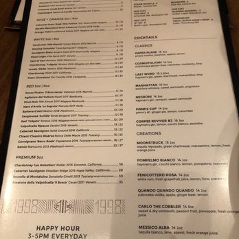 Taverna Mercatto - Drink menu - Italian Near Me - Toronto, Ontario Taverna Mercatto - Drink menu - Italian Near Me - Toronto, Ontario