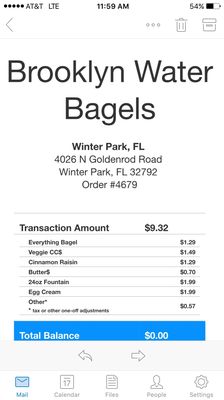 Menu photo 5 Brooklyn Water Bagel Winter Park, FL Menu photo 5 Brooklyn Water Bagel Winter Park, FL