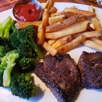 Outback Steakhouse - 6oz sirloin with broccoli and fries. - Steakhouses Near Me - Surprise, Arizona